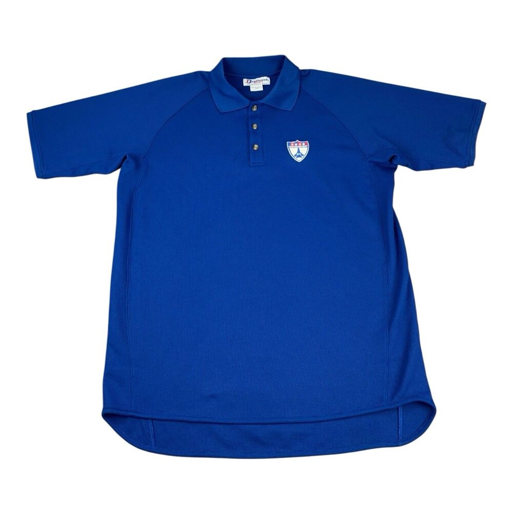 Chicago Jets Hockey Club Mens Polo Shirt Blue Moisture Wicking Size XL